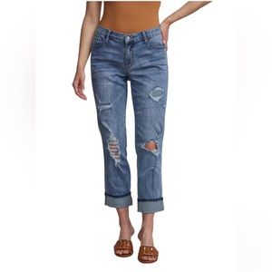 NY & Company | NWT Mid-Rise Distressed Boyfriend Jeans